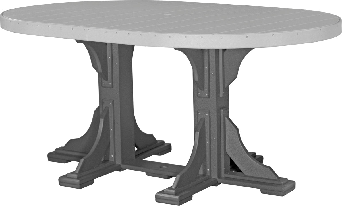 LuxCraft 4' x 6' Oval Table (Dining, Counter, and Bar Height Available)