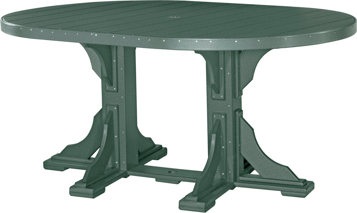 LuxCraft 4' x 6' Oval Table (Dining, Counter, and Bar Height Available)