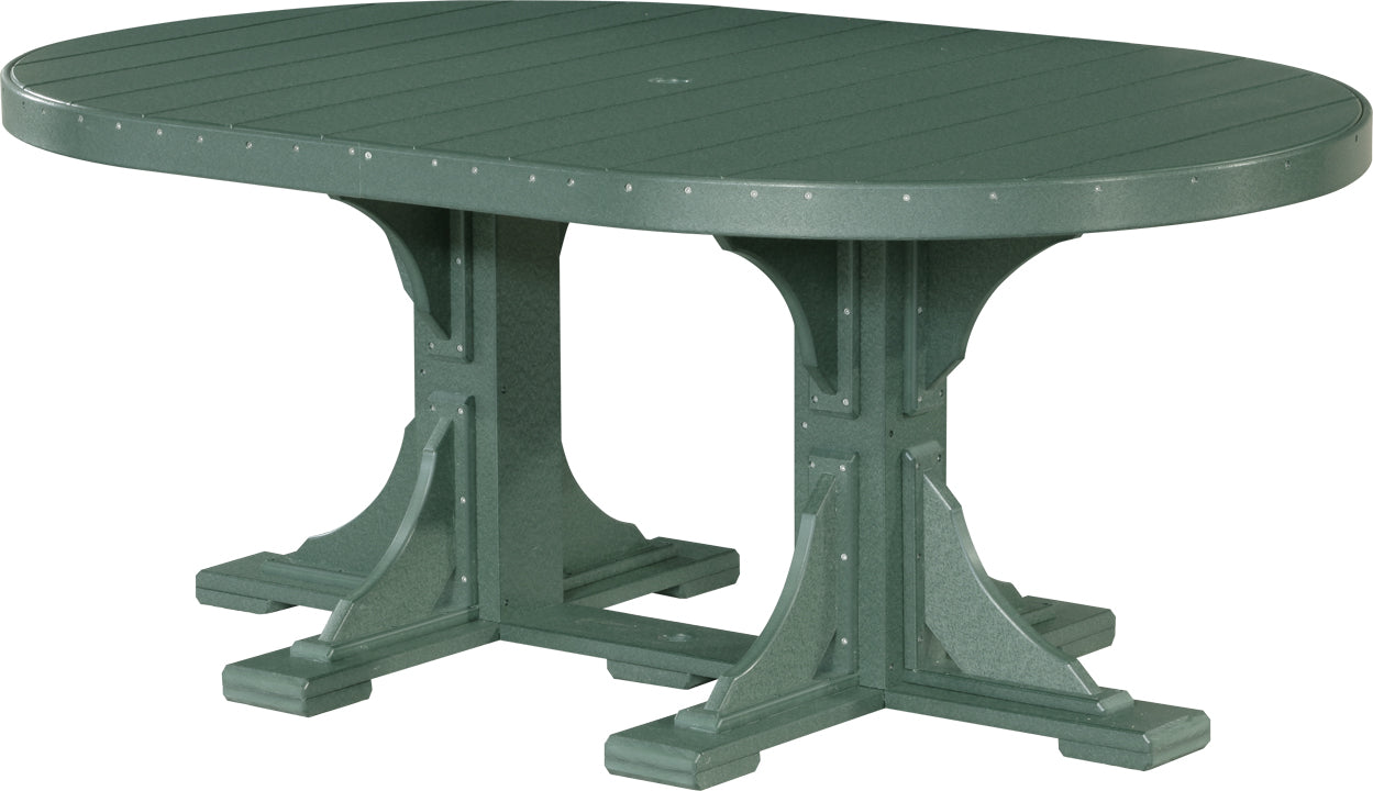 LuxCraft 4' x 6' Oval Table (Dining, Counter, and Bar Height Available)
