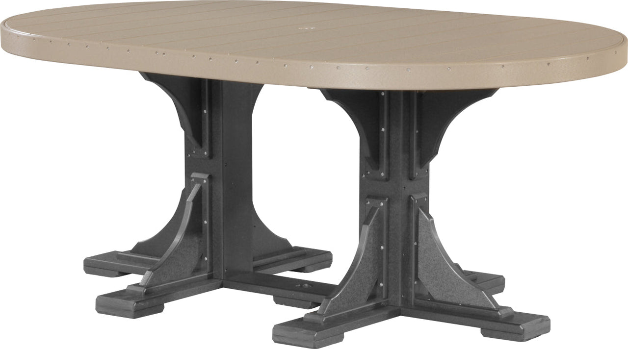 LuxCraft 4' x 6' Oval Table (Dining, Counter, and Bar Height Available)