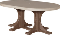 Thumbnail for LuxCraft 4' x 6' Oval Table (Dining, Counter, and Bar Height Available)