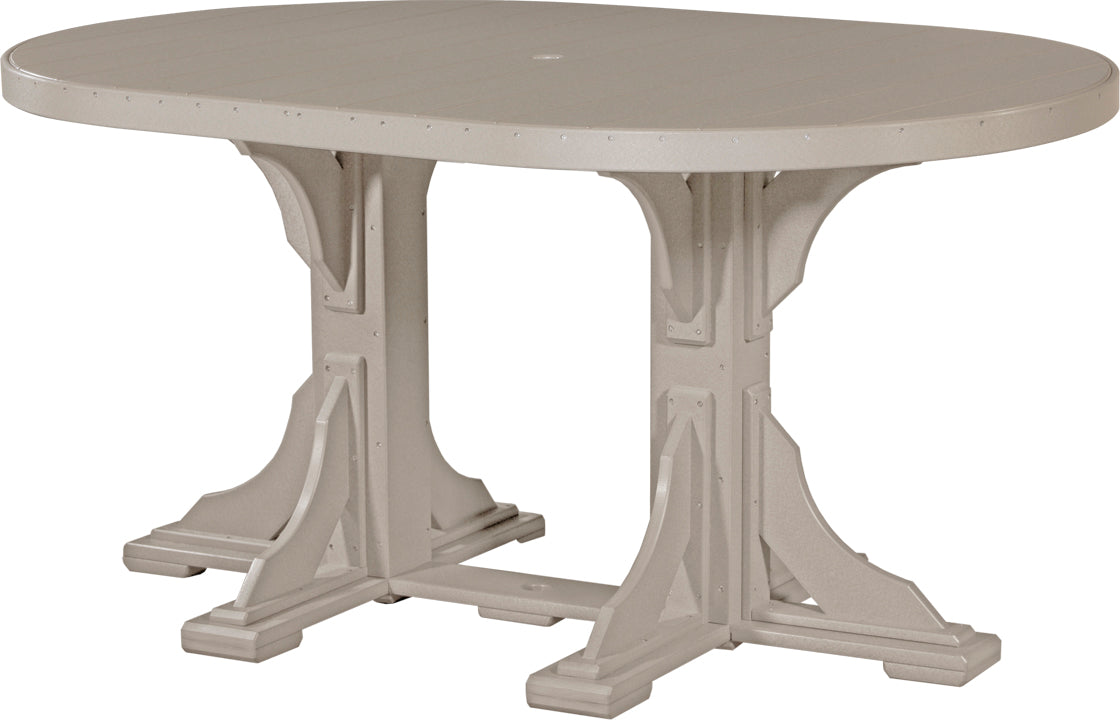LuxCraft 4' x 6' Oval Table (Dining, Counter, and Bar Height Available)