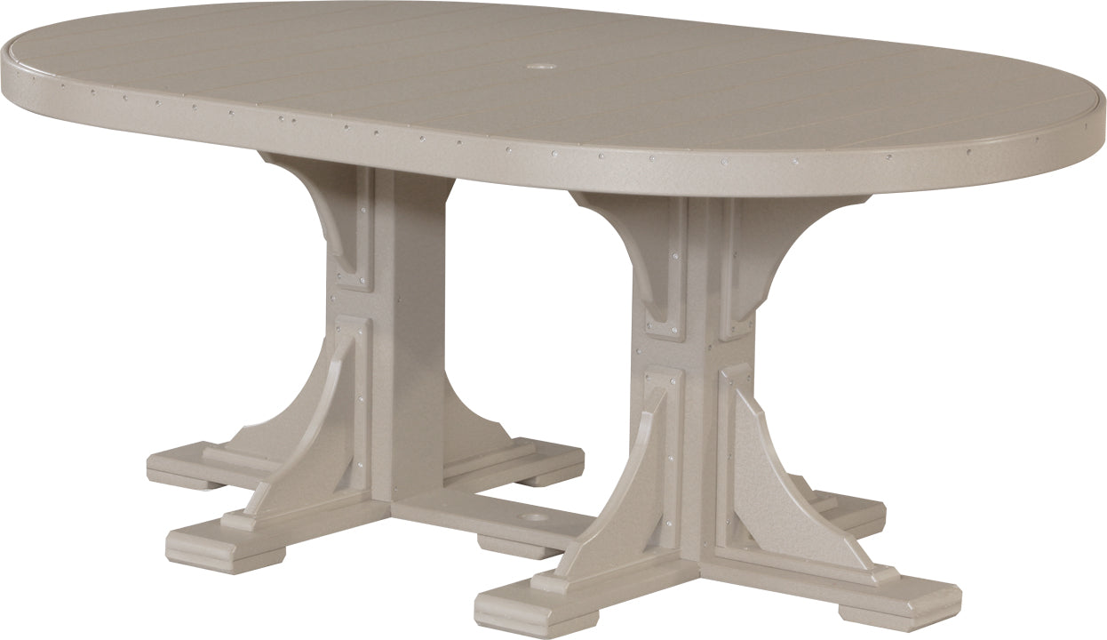 LuxCraft 4' x 6' Oval Table (Dining, Counter, and Bar Height Available)
