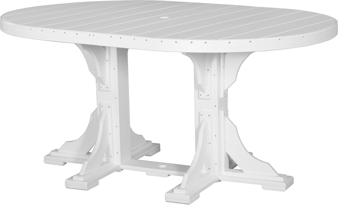 LuxCraft 4' x 6' Oval Table (Dining, Counter, and Bar Height Available)