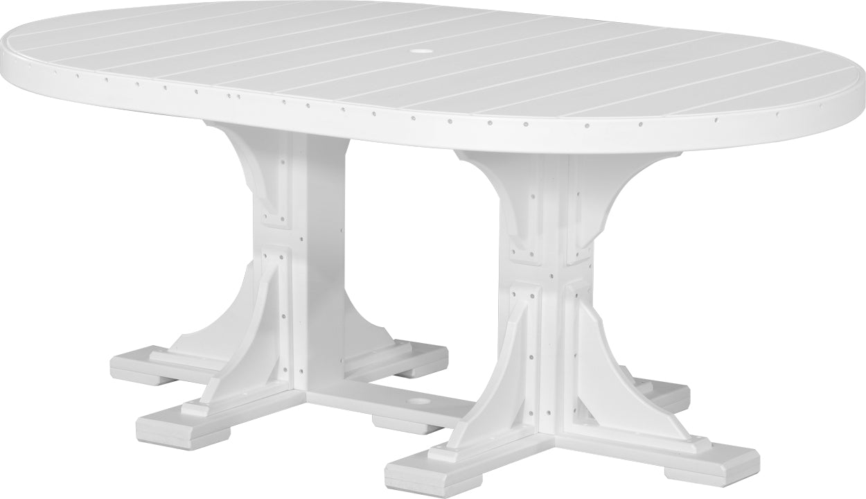LuxCraft 4' x 6' Oval Table (Dining, Counter, and Bar Height Available)