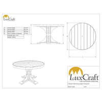 Thumbnail for LuxCraft 4' Poly Round Table