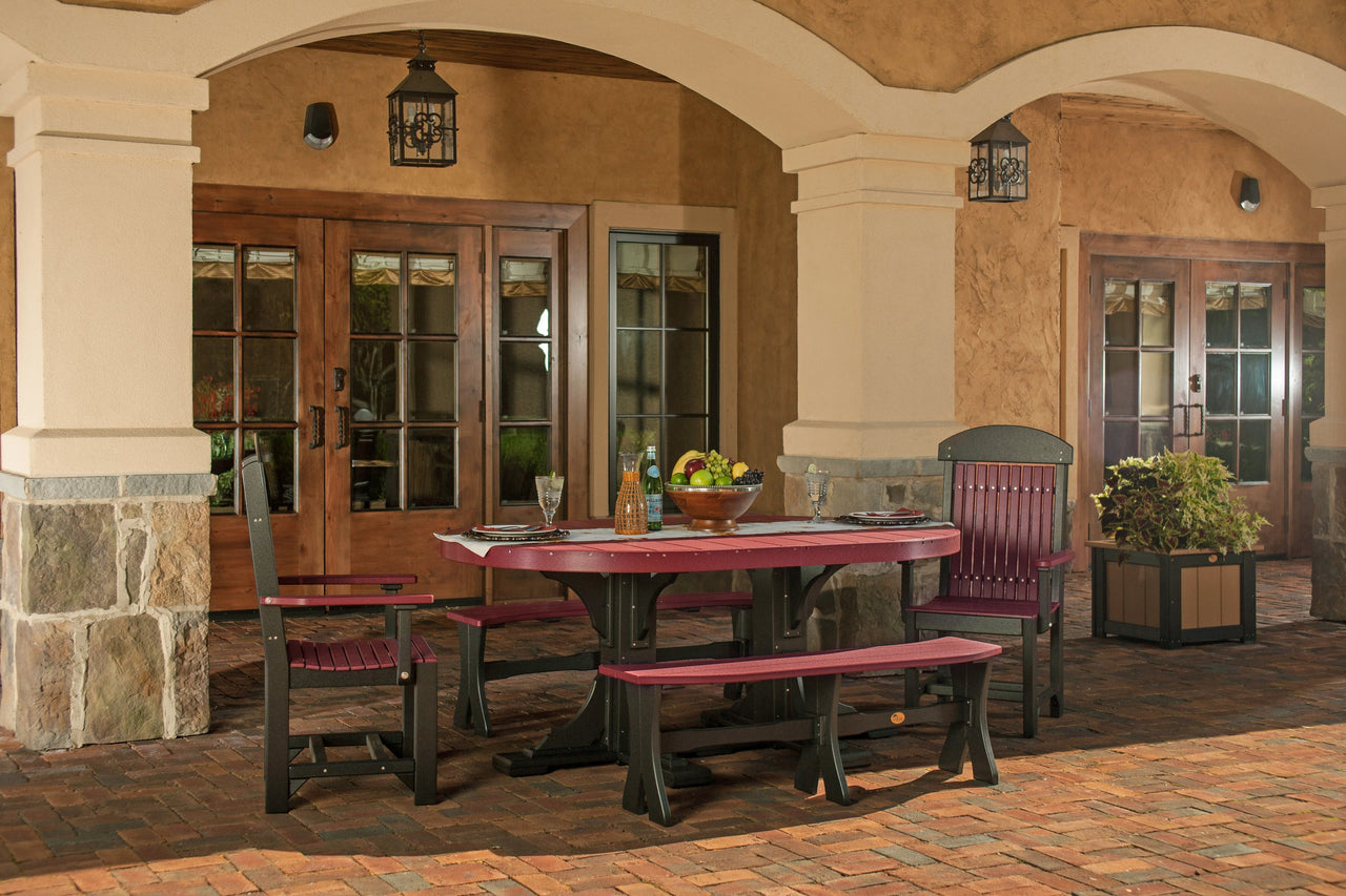 LuxCraft 4' x 6' Oval Table (Dining, Counter, and Bar Height Available)