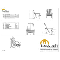 Thumbnail for LuxCraft Deluxe Poly Adirondack Chair