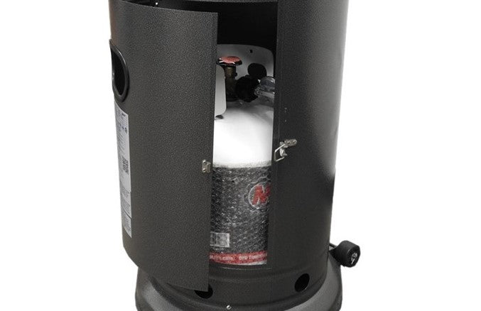 AZ Patio Heaters Tall Hammered Patio Heater With Table