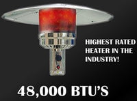 Thumbnail for AZ Patio Heaters Tall Stainless Steel Hammered Patio Heater With Table