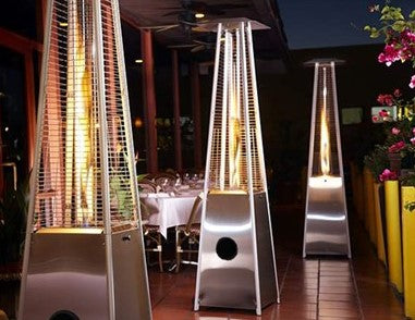 AZ Patio Heaters Residential Stainless Steel Glass Tube Patio Heater