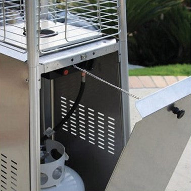 AZ Patio Heaters Residential Stainless Steel Glass Tube Patio Heater