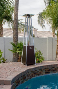 Thumbnail for AZ Patio Heaters Residential Hammered Glass Tube Patio Heater | HLDS01 GTHG