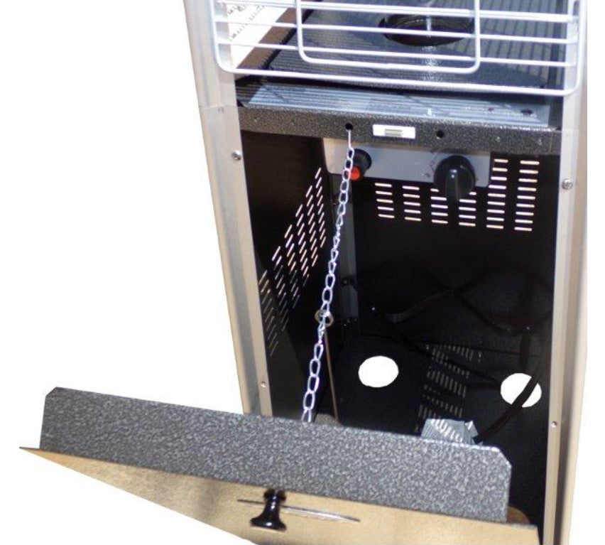 AZ Patio Heaters Residential Hammered Glass Tube Patio Heater | HLDS01 GTHG