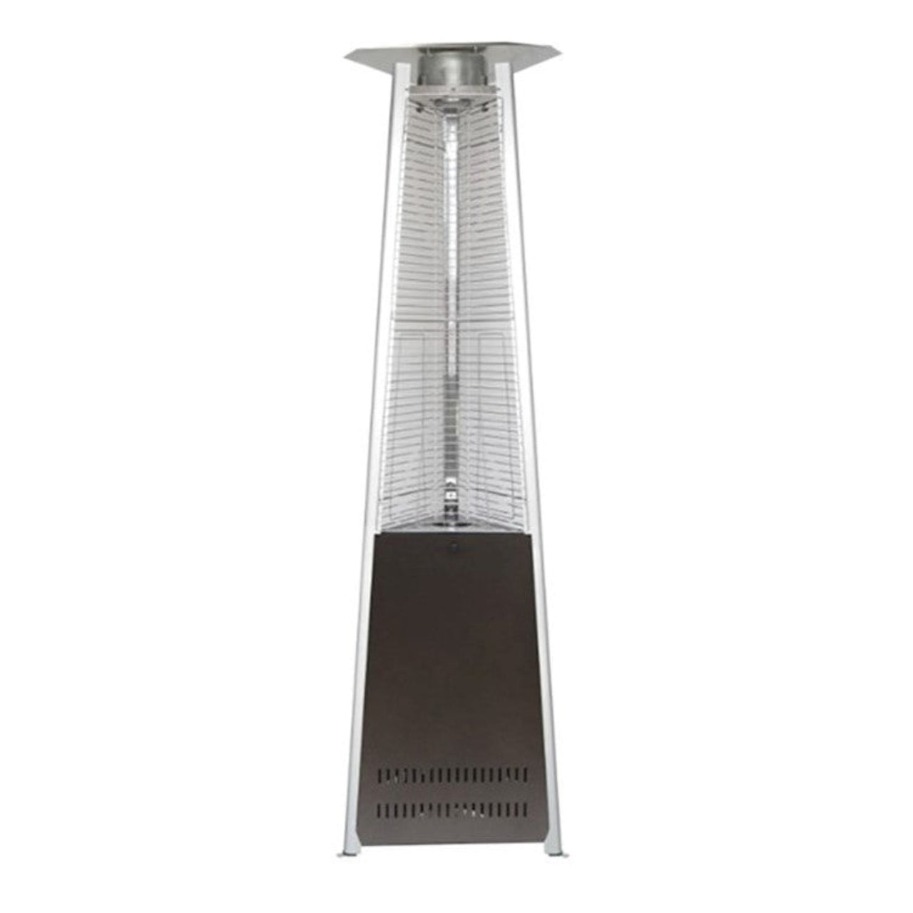 AZ Patio Heaters Compact Commercial Hammered Bronze Glass Tube Heater