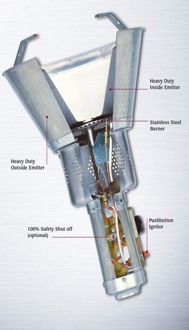 AZ Patio Heaters Commercial 304 Stainless Steel Patio Heater