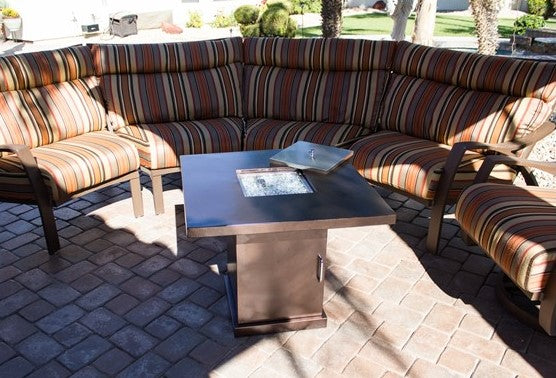 AZ Patio Heaters 30" Propane Bronze Finish Fire Pit