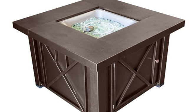 AZ Patio Heaters 38" Propane Bronze Finish Fire Pit