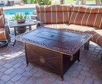 Thumbnail for AZ Patio Heaters Rectangular Cast Aluminum Fire Pit