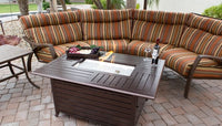 Thumbnail for AZ Patio Heaters Rectangular Slatted Aluminum Fire Pit