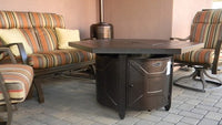 Thumbnail for AZ Patio Heaters Hammered Bronze Hexagon Aluminum Fire Pit
