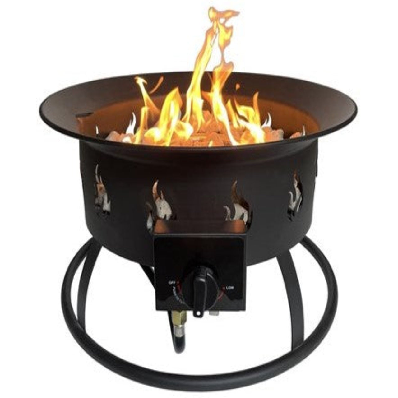 AZ Patio Heaters 18" Round Camp Fire Pit Bowl With Pumice Stones