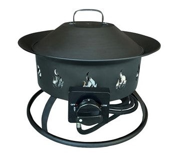 AZ Patio Heaters 18" Round Camp Fire Pit Bowl With Pumice Stones