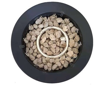 AZ Patio Heaters 18" Round Camp Fire Pit Bowl With Pumice Stones