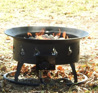 AZ Patio Heaters 18" Round Camp Fire Pit Bowl With Pumice Stones