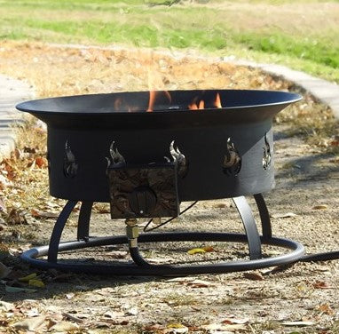 AZ Patio Heaters 18" Round Camp Fire Pit Bowl With Pumice Stones