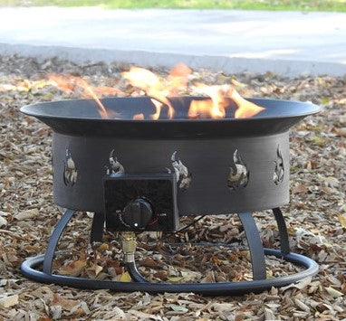 AZ Patio Heaters 18" Round Camp Fire Pit Bowl With Pumice Stones