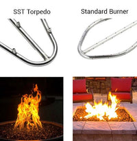 Thumbnail for HPC Round Fire Pit Inserts 13-31 Inches With Torpedo Burner