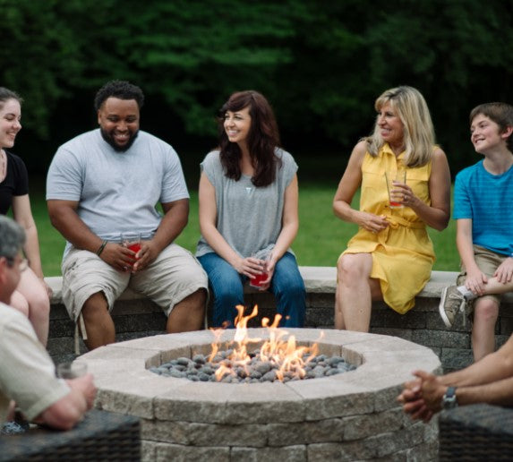 HPC Round Fire Pit Inserts 13-31 Inches With Torpedo Burner