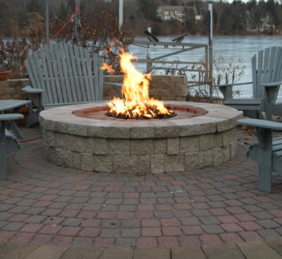 HPC Round Fire Pit Inserts 13-31 Inches With Torpedo Burner