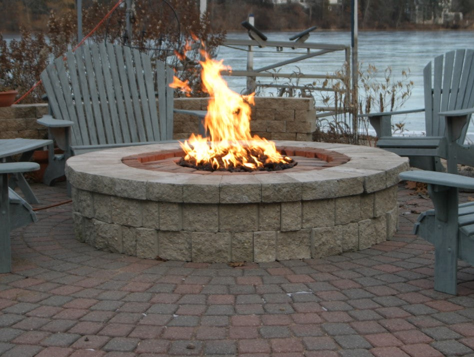 HPC Round Fire Pit Inserts 13-31 Inches With Standard Burner