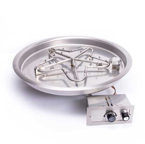 HPC Round Fire Pit Inserts 13-31 Inches With Standard Burner