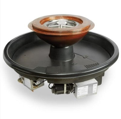 HPC Evolution 360 Hammered Copper Gas Fire Bowl System
