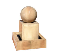 Thumbnail for Block With Ball Garden Water Fountain- Gist Fountains