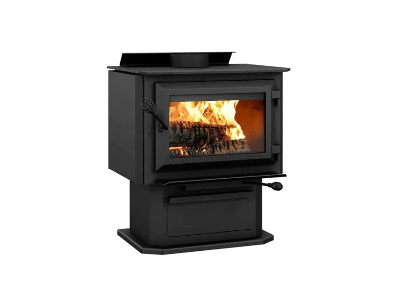Ventis HES170 25" Wood Stove With Pedestal | Direct Vent | VB00013