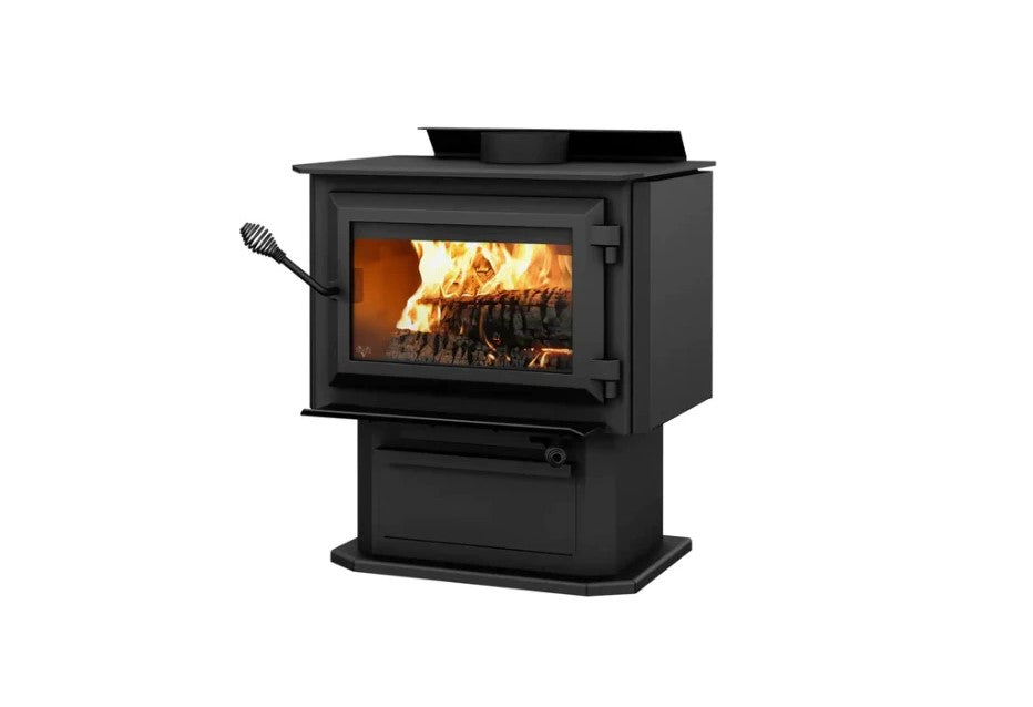Ventis HES170 25" Wood Stove With Pedestal | Direct Vent | VB00013