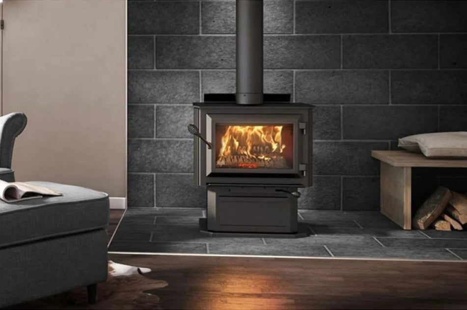 Ventis HES170 25" Wood Stove With Pedestal | Direct Vent | VB00013
