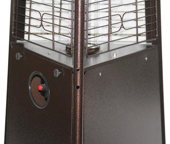 RADtec 93" Pyramid Flame Propane Patio Heater - Antique Bronze Finish | PYR-ABP