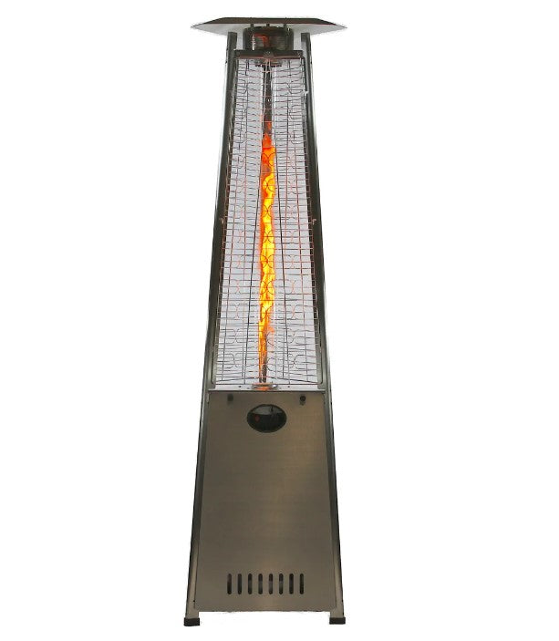 RADtec 93" Pyramid Flame Propane Patio Heater - Stainless Steel Finish | PYR-SSP