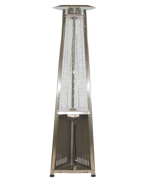 RADtec 93" Pyramid Flame Propane Patio Heater - Stainless Steel Finish | PYR-SSP