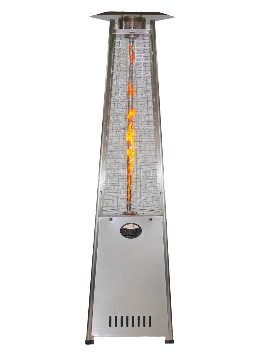 RADtec 93" Pyramid Flame Propane Patio Heater - Stainless Steel Finish | PYR-SSP