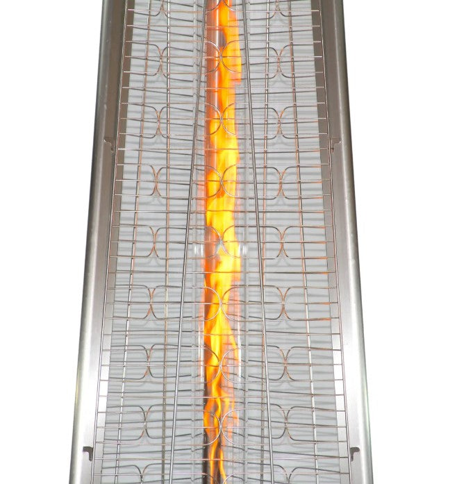 RADtec 93" Pyramid Flame Propane Patio Heater - Stainless Steel Finish | PYR-SSP