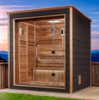 Thumbnail for Golden Designs Drammen 3-Person Outdoor Sauna | GDI-8203-01