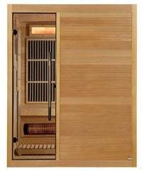 Thumbnail for Golden Designs Soria 3-Person Full Spectrum EMF Hybrid Indoor Sauna | GDI-8330-01