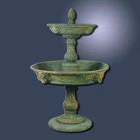 Thumbnail for Giannini Garden Appia Antica Two Tier Lion Outdoor Water Fountain