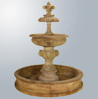 Thumbnail for Giannini Garden Piazza Veneta Outdoor Fountain With Lions Piped For Pond